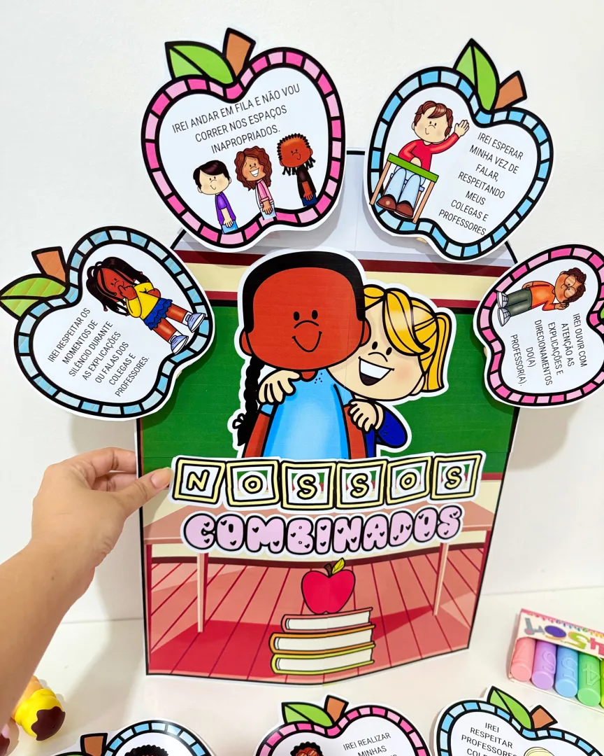 Luva Gigante “Nossos Combinados” para Educação Infantil e Anos Iniciais — imagem 4