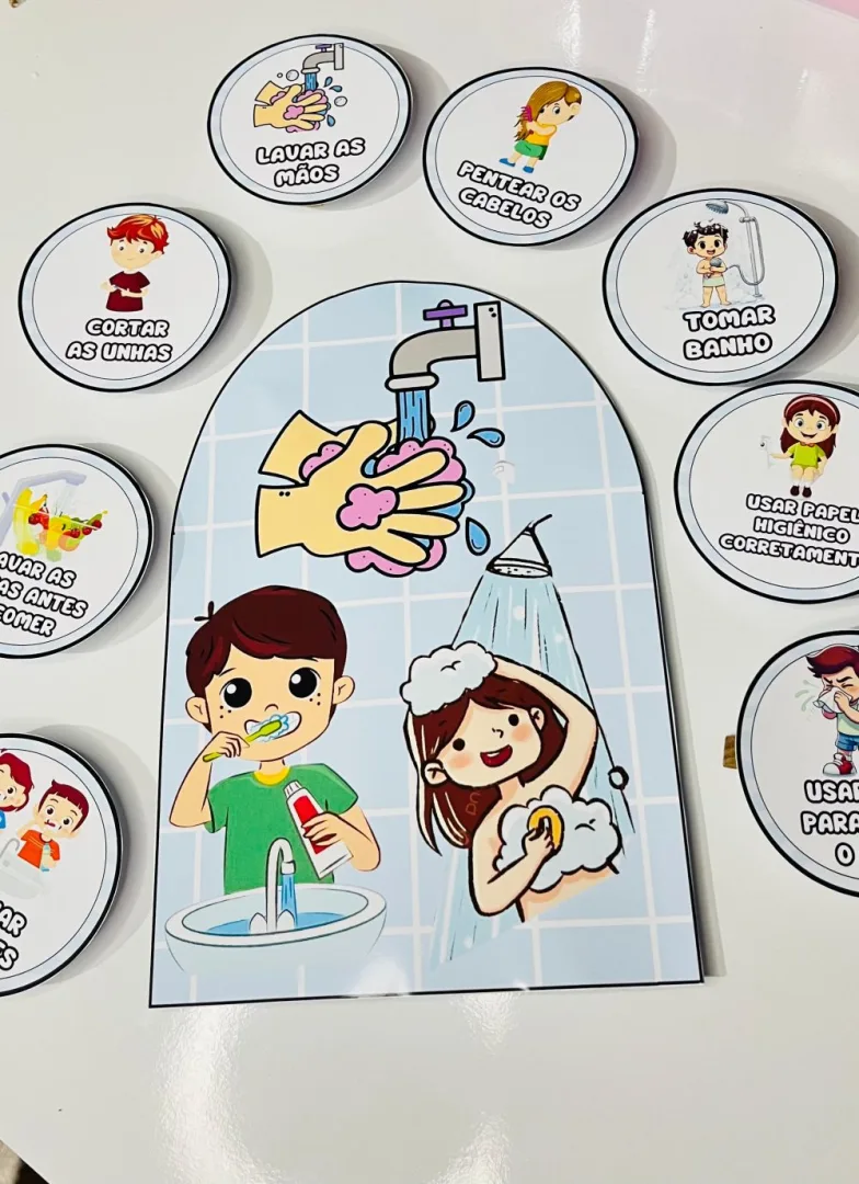 Luva Hábitos de Higiene — Pronto para Imprimir — imagem 2
