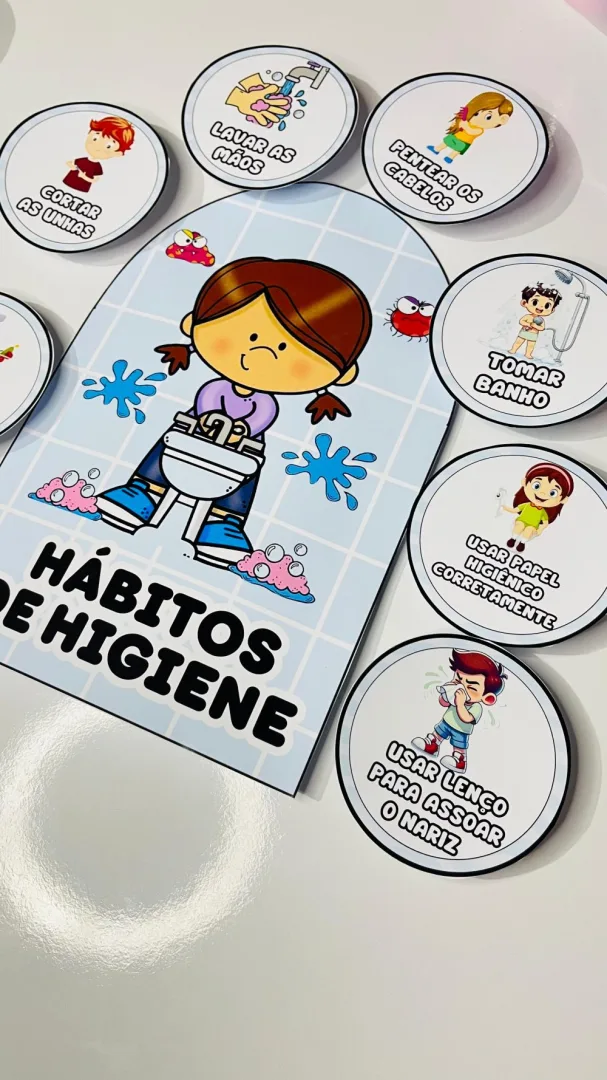 Luva Hábitos de Higiene — Pronto para Imprimir — imagem 3