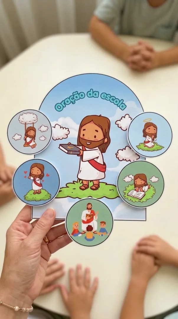 Luva Interativa Oração do santo anjo e da escola - Educação Infantil - PDF — imagem 2
