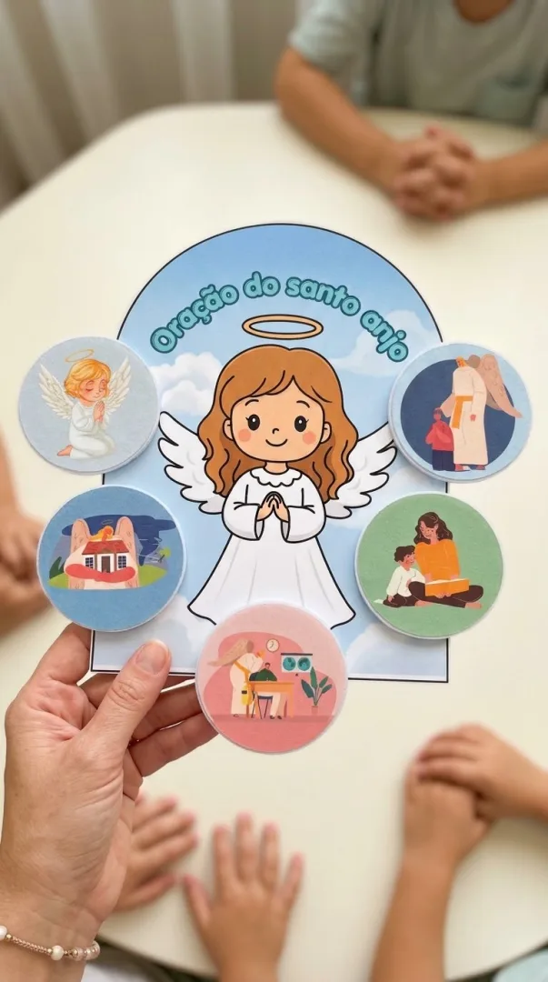 Luva Interativa Oração do santo anjo e da escola - Educação Infantil - PDF — imagem 3