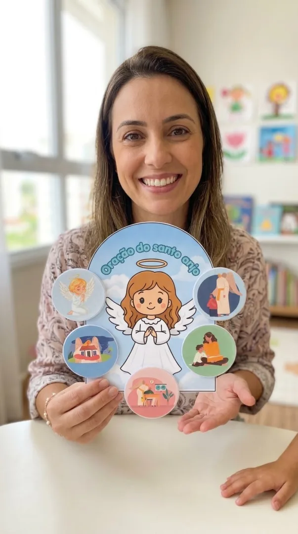 Luva Interativa Oração do santo anjo e da escola - Educação Infantil - PDF — imagem 4