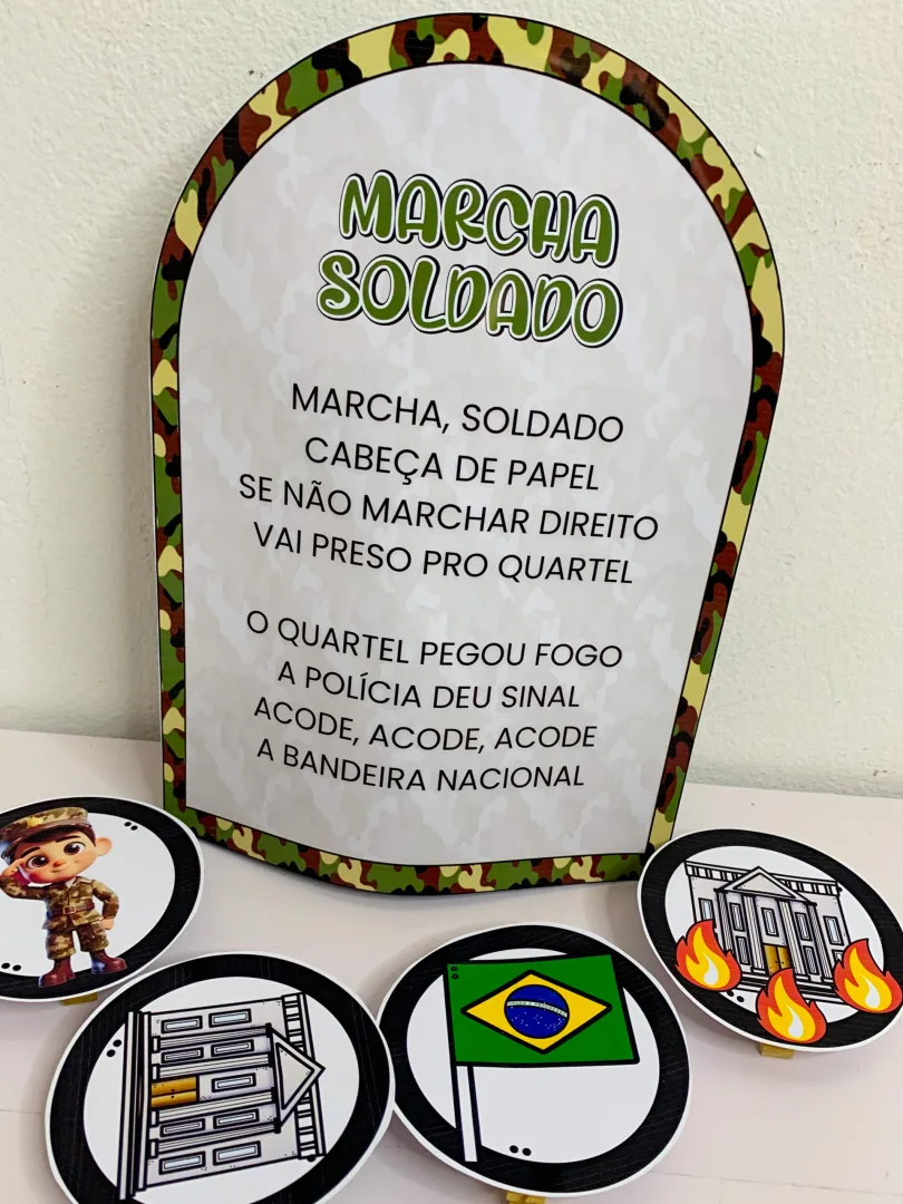LUVA MUSICAL MARCHA SOLDADO — imagem 2