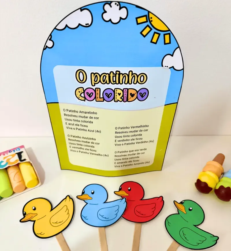 Luva Musical - O Patinho Colorido — imagem 4