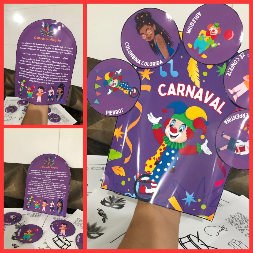 LUVA PEDAGÓGICA  / HISTÓRIA NA LUVA: CARNAVAL — imagem 2