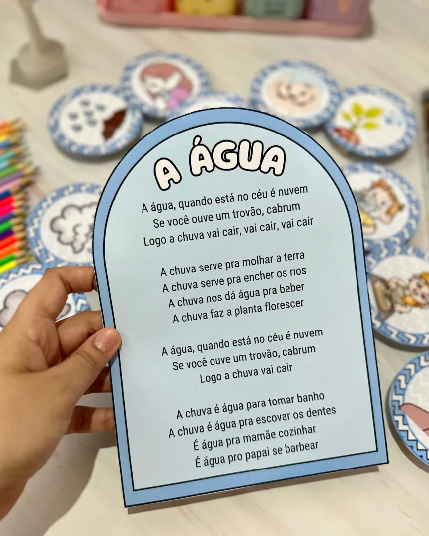 LUVA PEDAGÓGICA / LUVA MUSICAL: ÁGUA — imagem 2