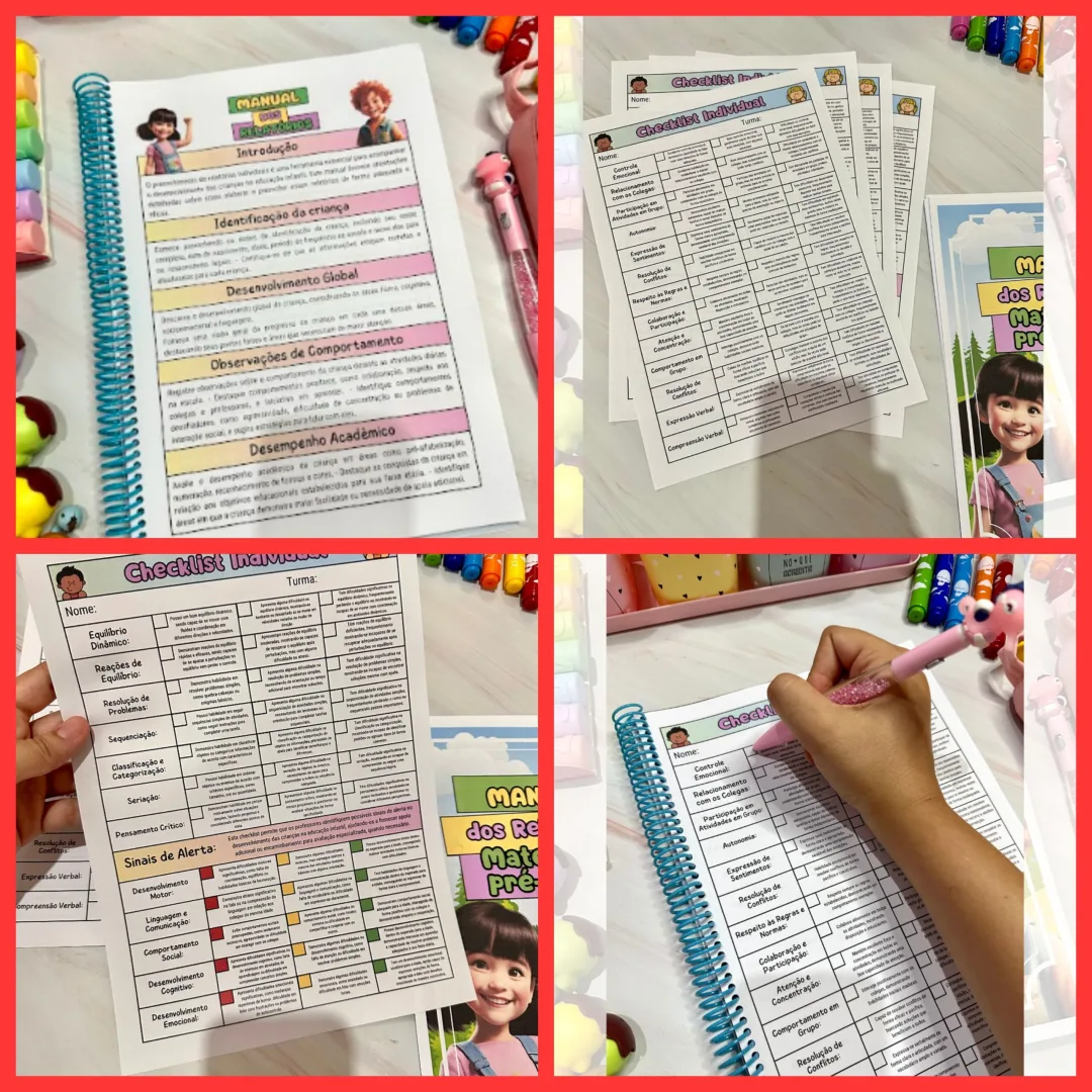 MANUAL DOS RELATÓRIOS / RELATÓRIOS PARA MATERNAL  E PRÉ ESCOLA — imagem 2