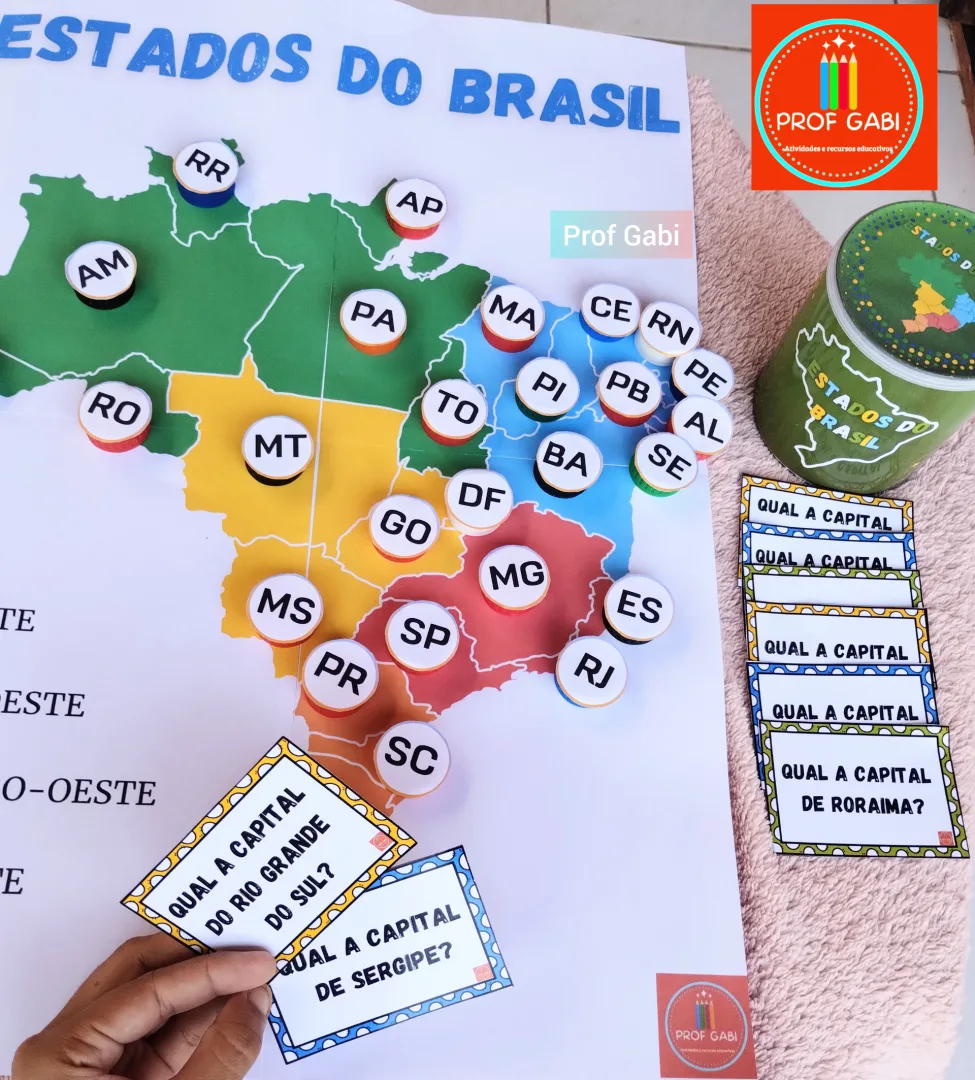 Mapa do Brasil e Seus Estados- Recurso em Pdf — imagem 4