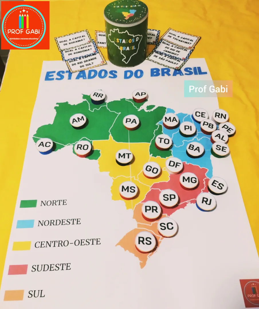 Mapa do Brasil e Seus Estados- Recurso em Pdf — imagem 5