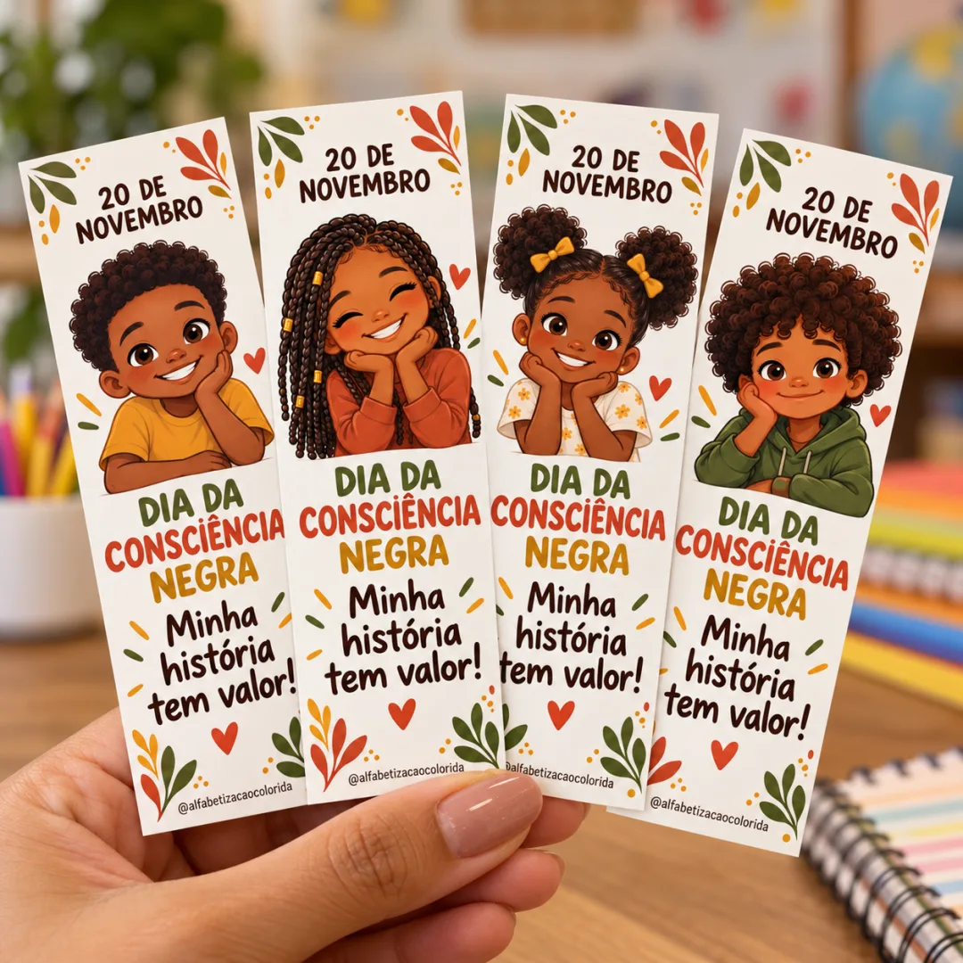 Marca-Páginas Consciência Negra em PDF – Cores e Representatividade — imagem 6