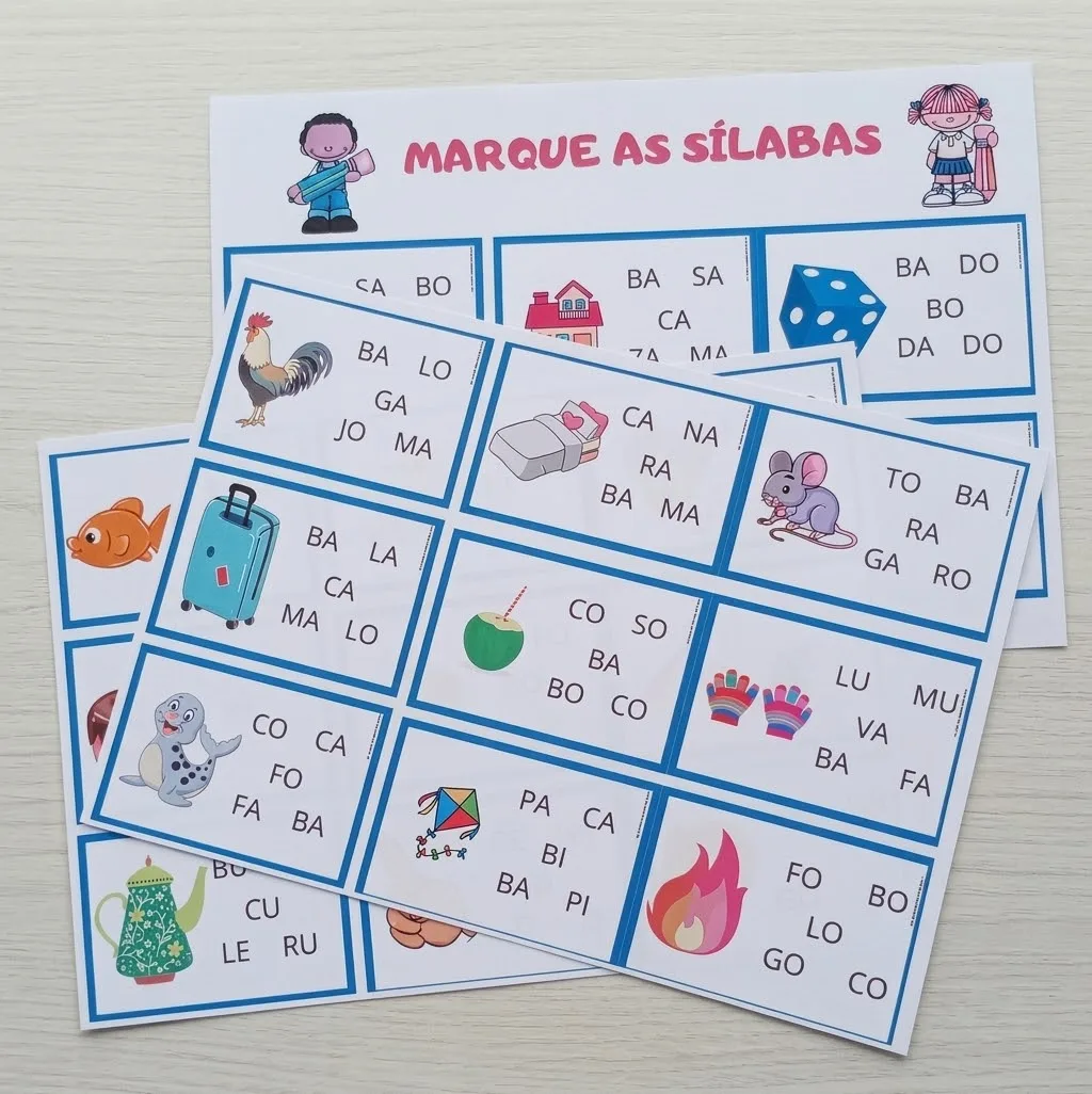 Marcando as sílabas PDF Ed infantil e Ensino fundamental  — imagem 2