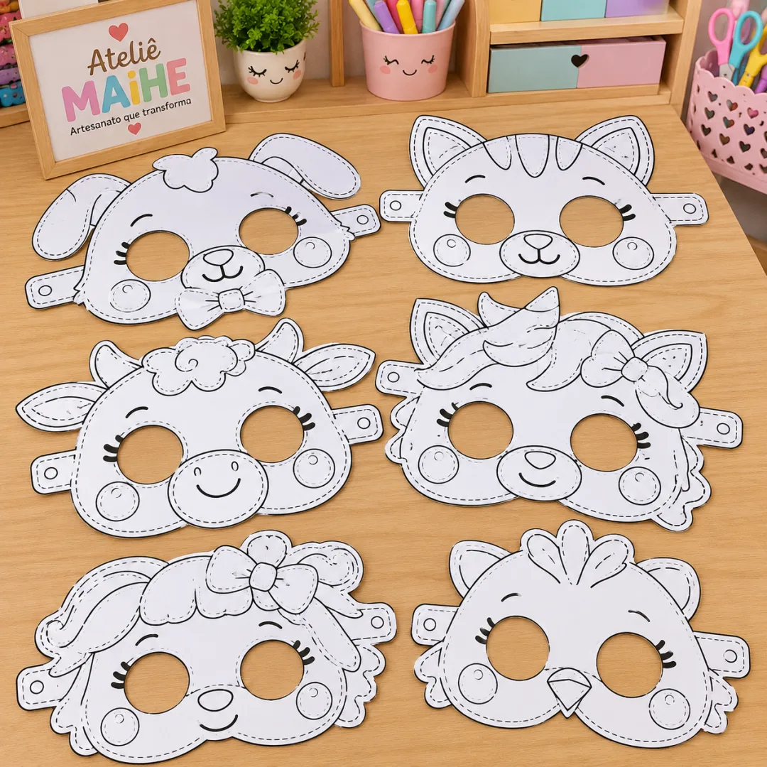 Máscaras A Velha Que Engoliu Uma Mosca - Kit - Educação Infantil - Arquivo Digital — imagem 3