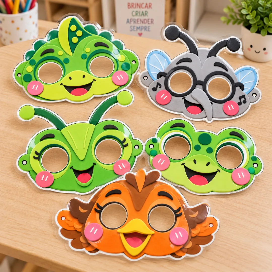 Máscaras Bom Dia Todas As Cores - Educação Infantil - Lembrancinhas - Arquivo Digital — imagem 2