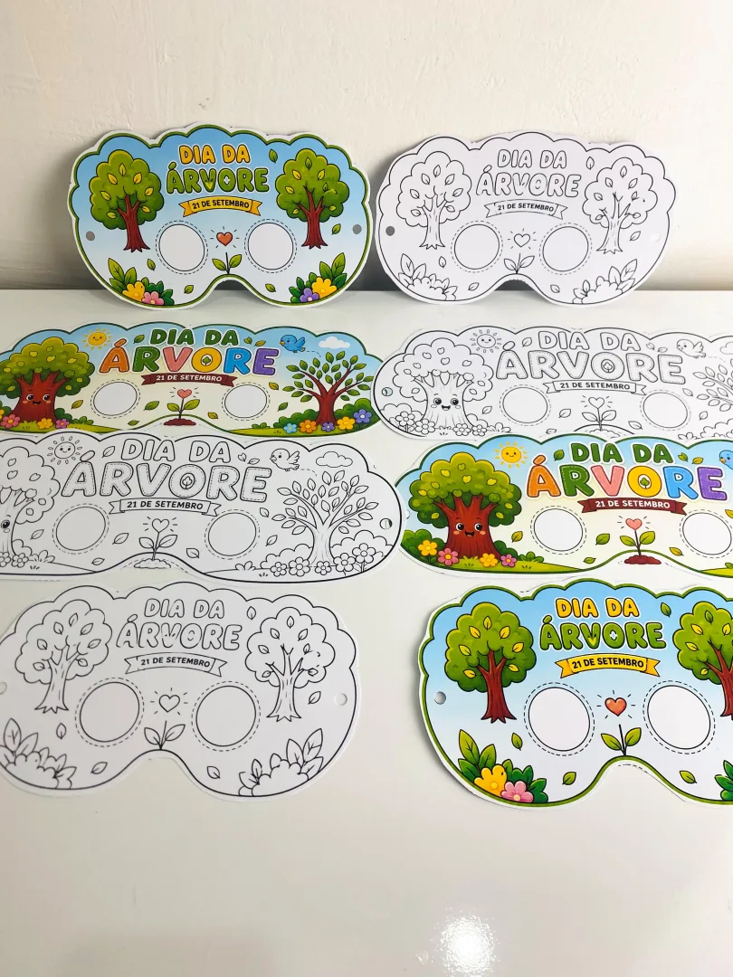  Máscaras Dia da Árvore - Arquivo em PDF — imagem 3
