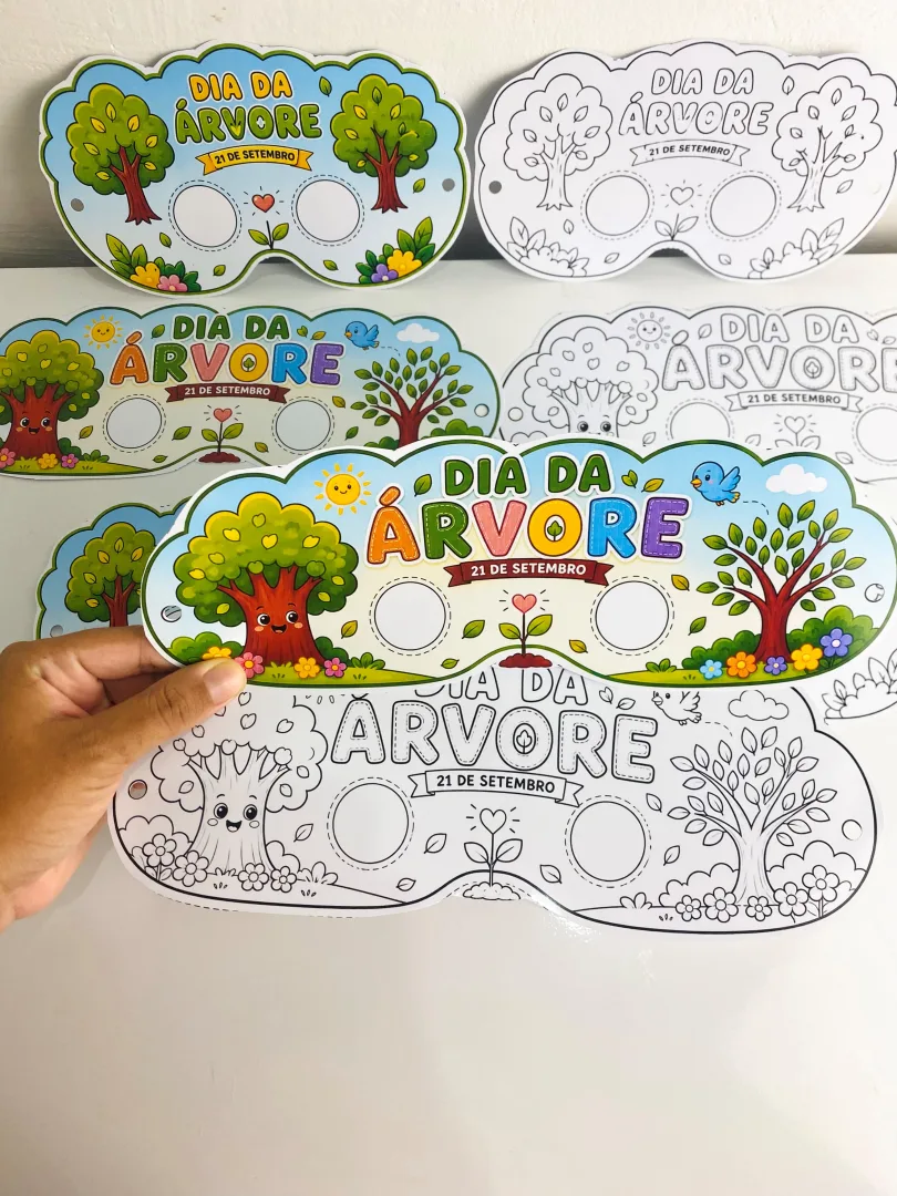  Máscaras Dia da Árvore - Arquivo em PDF — imagem 4