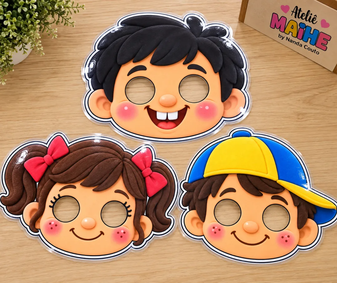 Máscaras Turma Do Chaves - Educação Infantil - Arquivo Digital - Lembrancinha — imagem 4