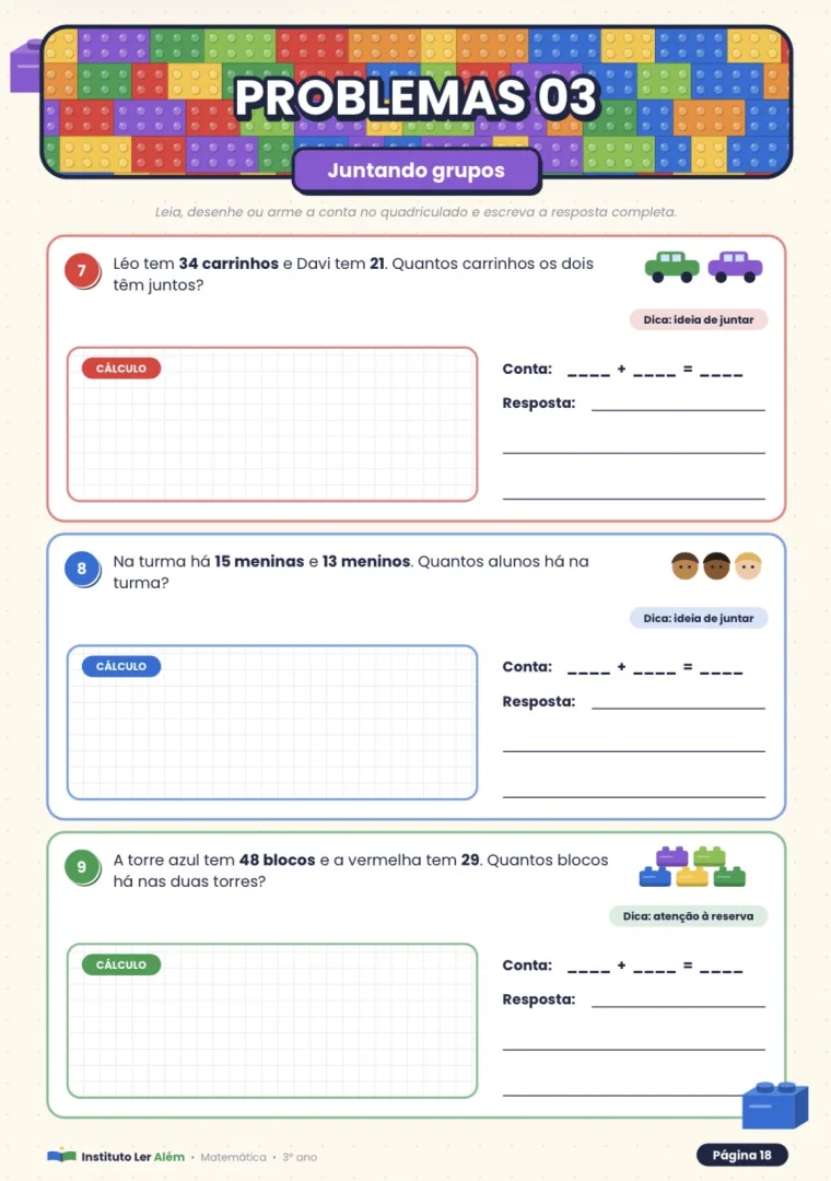 Material de Adição - Matemática - 1º ano - PDF com 20 páginas — imagem 4