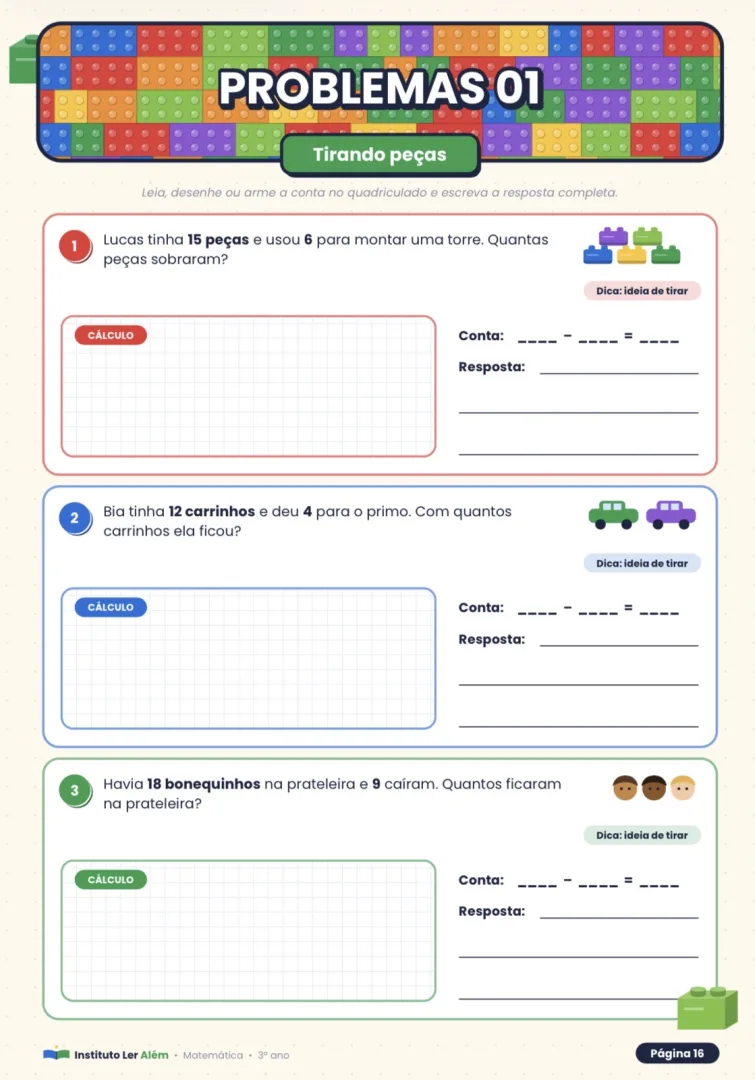Material de Subtração - 1º ano - Matemática - PDF - 20+ páginas — imagem 4