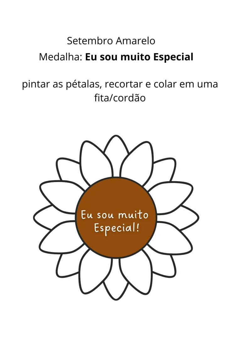 Medalha Especial - PDF pintar cortar  — imagem 2