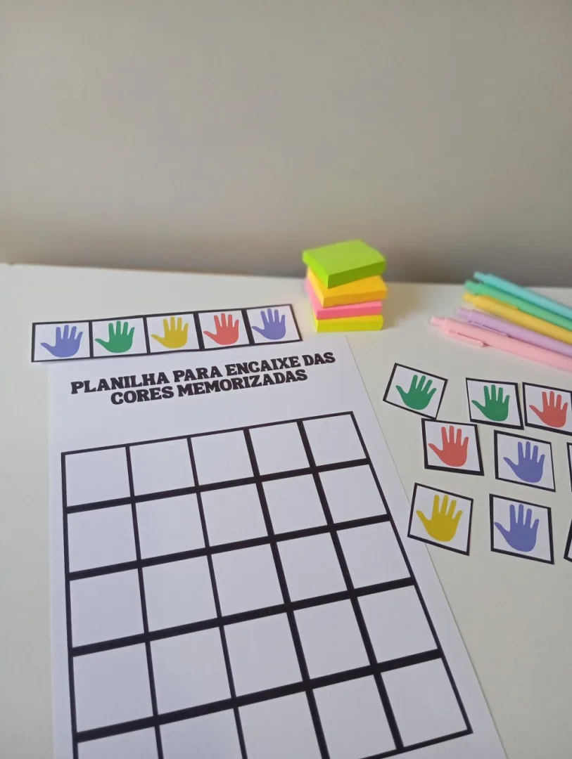 Memorização Mãozinhas Coloridas — Pronto para Imprimir — imagem 3