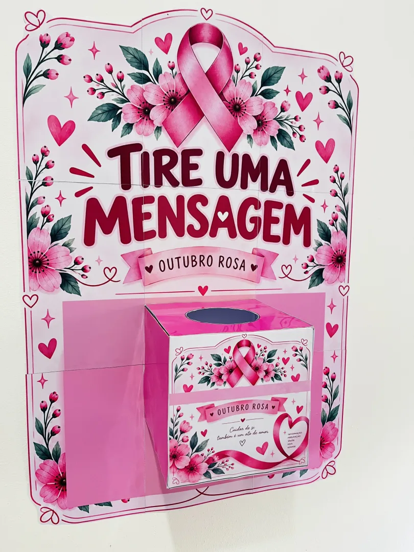 Mensagem outubro Rosa em PDF prontinho para imprimir  — imagem 2