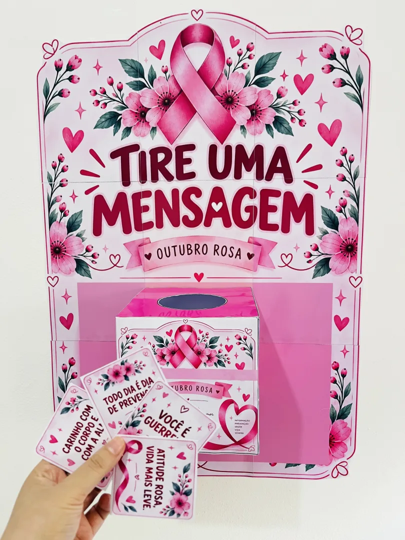 Mensagem outubro Rosa em PDF prontinho para imprimir  — imagem 4