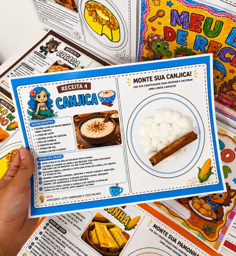 Meu Livro de Receitas do Folclore | Atividade Sensorial  — imagem 3