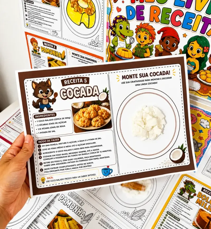 Meu Livro de Receitas do Folclore | Atividade Sensorial  — imagem 4