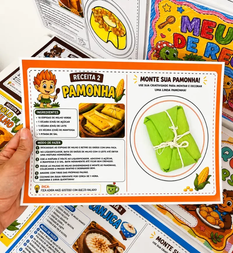 Meu Livro de Receitas do Folclore | Atividade Sensorial  — imagem 5