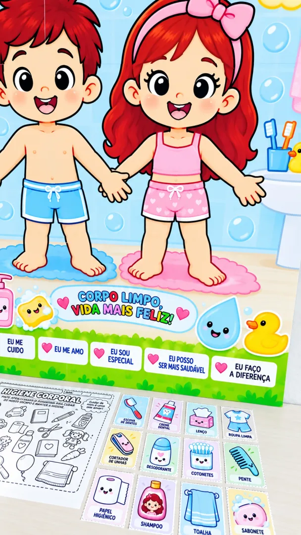 Meus Bonequinhos Da Higiene – Kit Completo para Educação Infantil Em PDF! — imagem 3