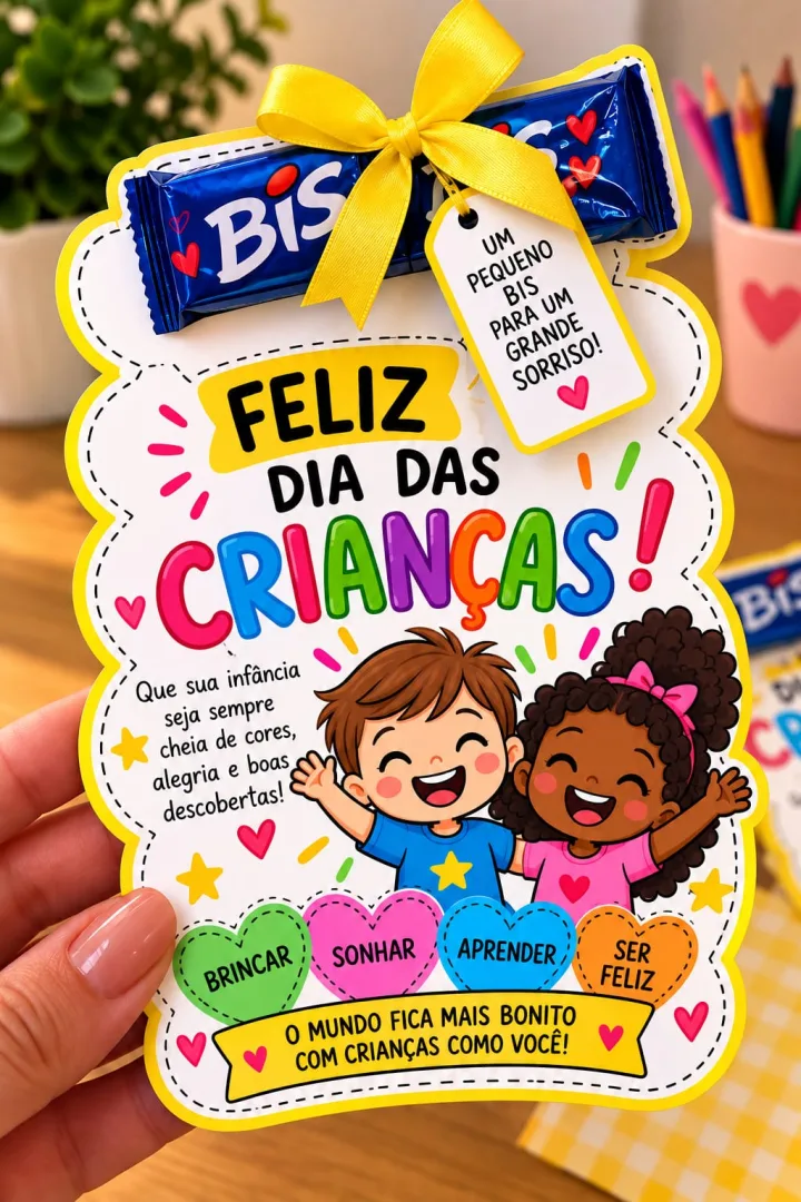 Mimo de BIS – Lembrancinha Dia das Crianças 1º Ao 5º Ano em PDF! — imagem 2