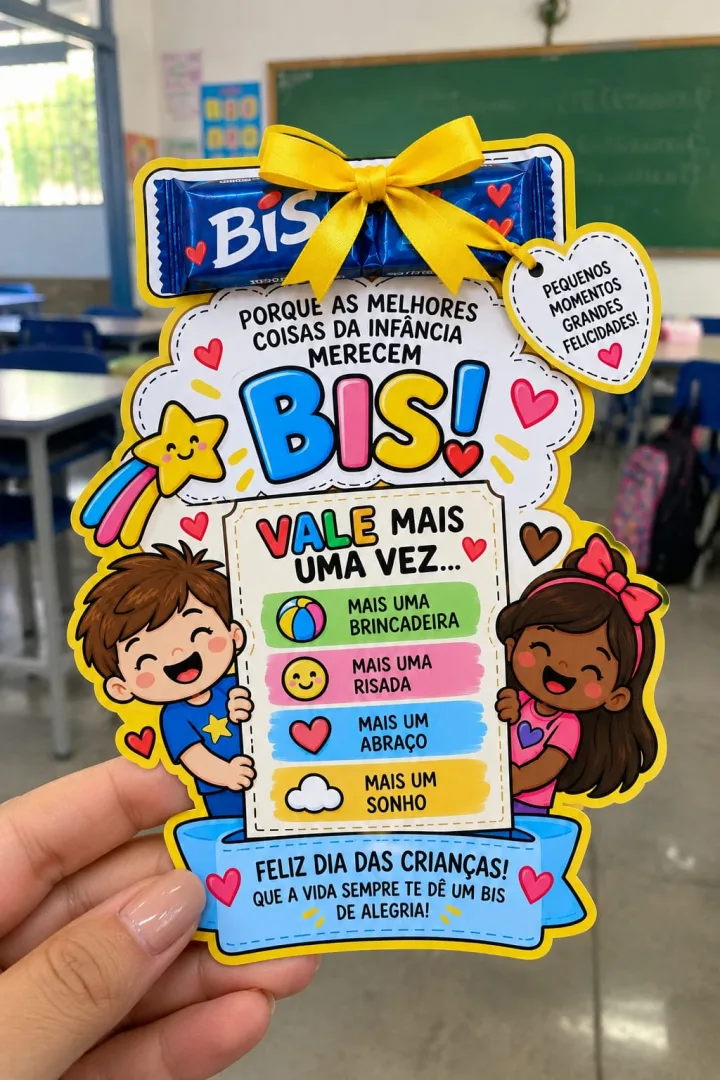 Mimo de BIS – Lembrancinha Dia das Crianças 1º Ao 5º Ano em PDF! — imagem 5
