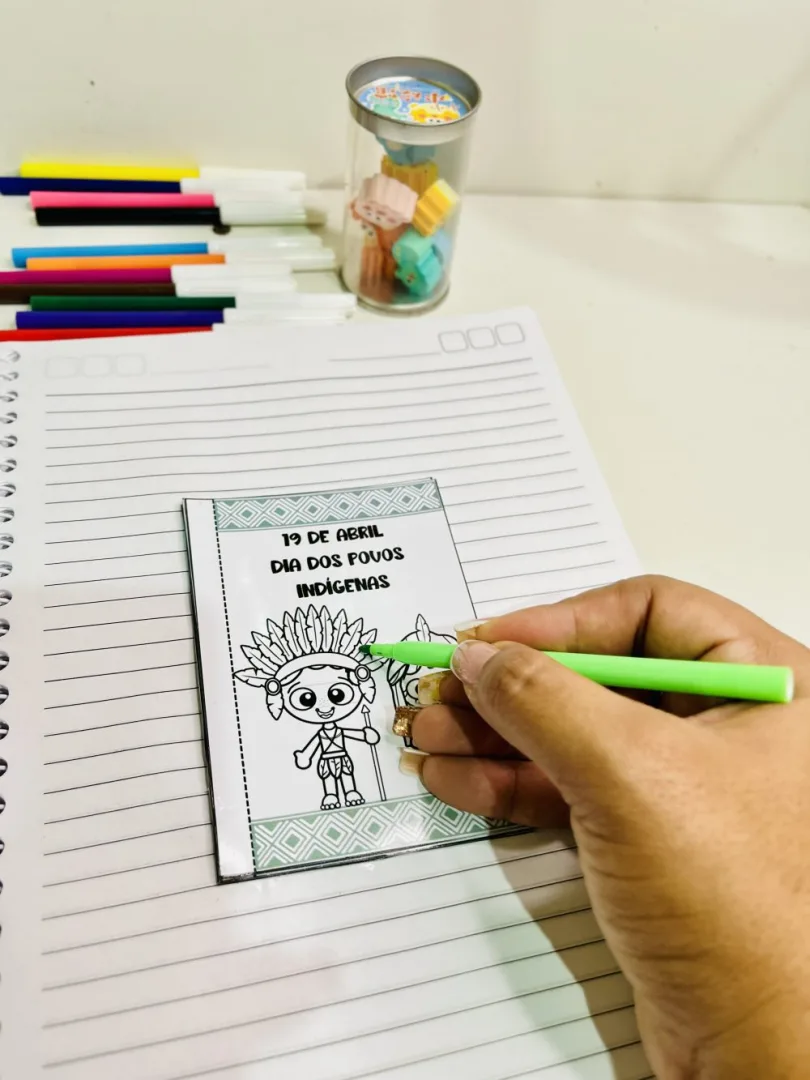 Mini Book Dia do Índio — Pronto para Imprimir — imagem 3
