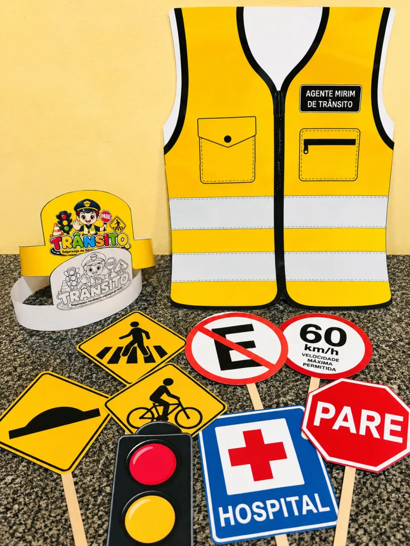  Mini Kit de Trânsito – Kit Pedagógico para Educação Infantil e Anos Iniciais — imagem 3