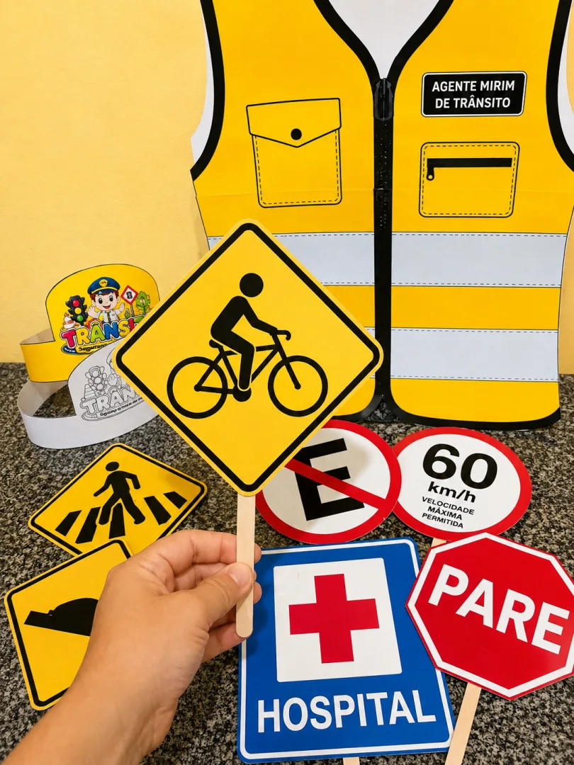  Mini Kit de Trânsito – Kit Pedagógico para Educação Infantil e Anos Iniciais — imagem 5