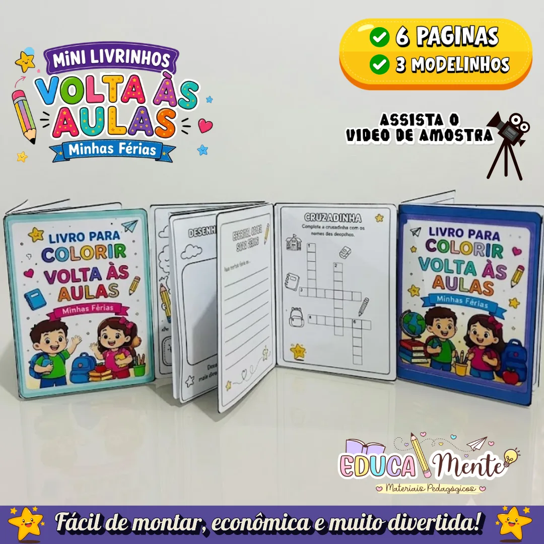 📚✨MINI LIVRINHO VOLTA ÀS AULAS | MINHAS FÉRIAS✨📚 — imagem 3