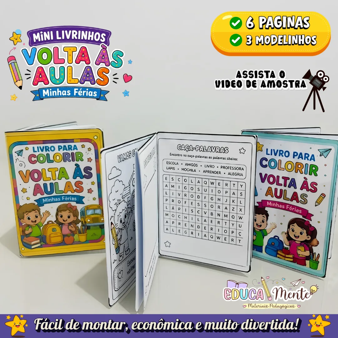 📚✨MINI LIVRINHO VOLTA ÀS AULAS | MINHAS FÉRIAS✨📚 — imagem 4