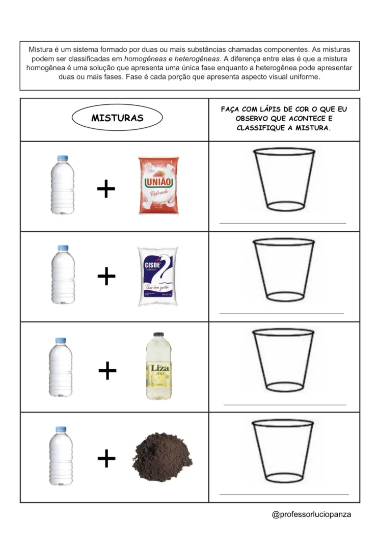 Misturas Mapas para Colorir em PDF 6° Ano — imagem 2