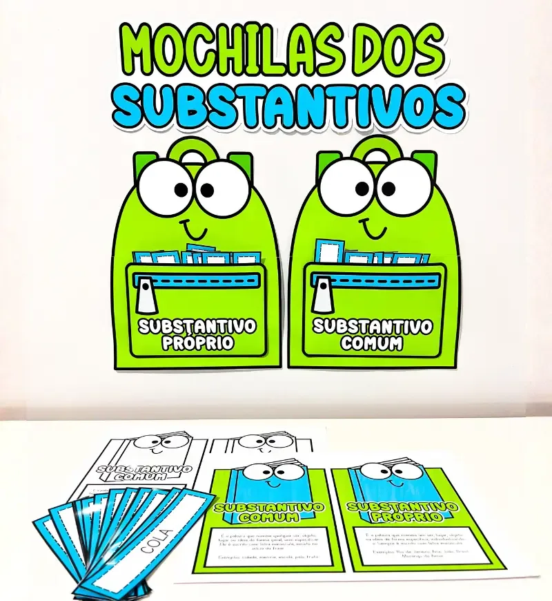 Mochilas dos Substantivos | Atividade Português em PDF — imagem 2