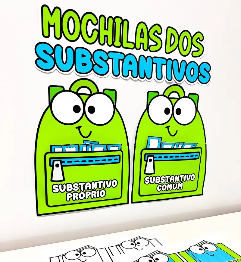 Mochilas dos Substantivos | Atividade Português em PDF — imagem 3