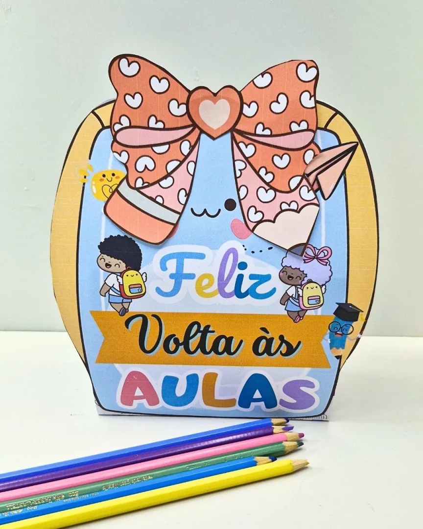 Mochilinha Volta às Aulas com Laço — imagem 5