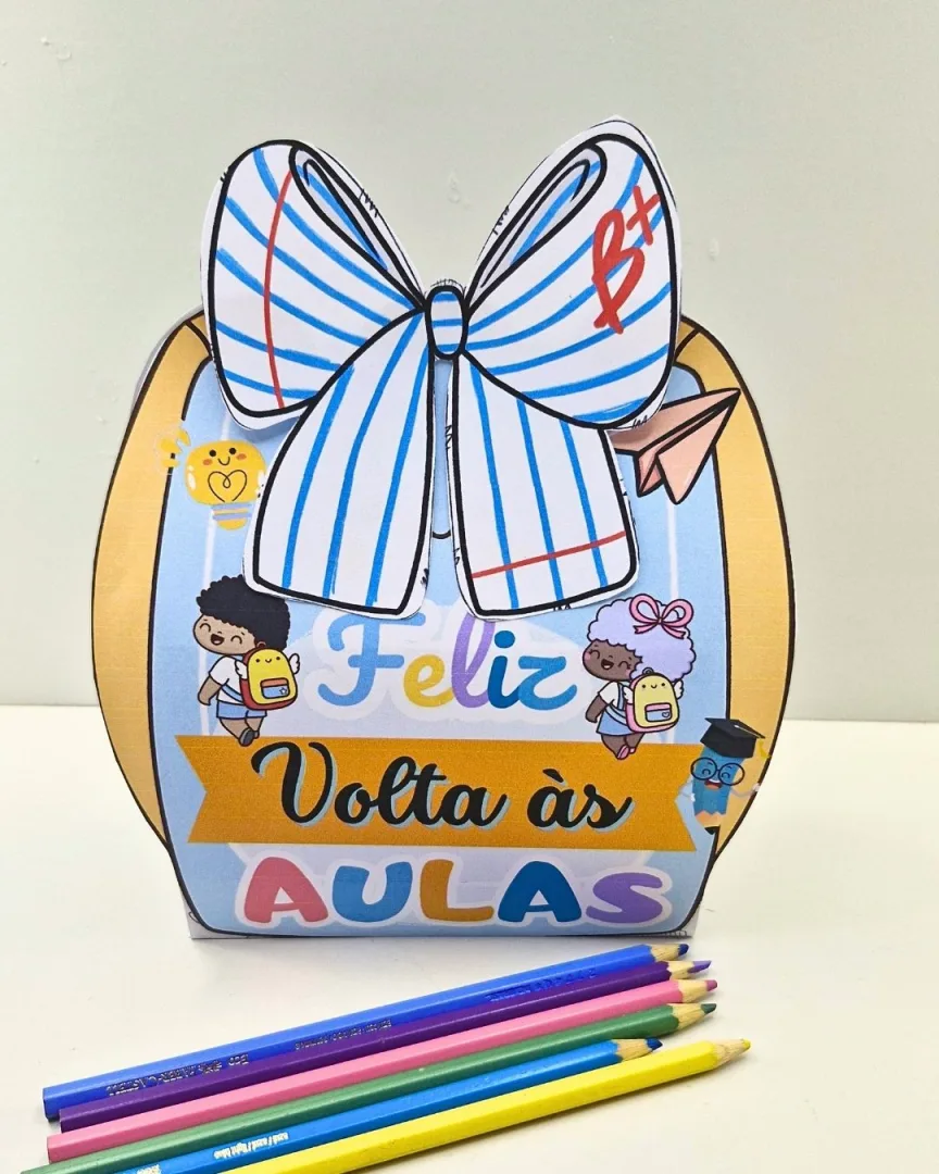Mochilinha Volta às Aulas com Laço — imagem 6