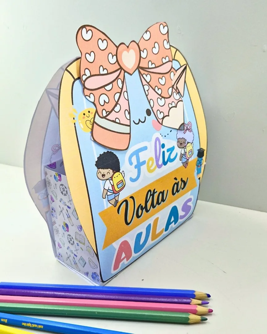 Mochilinha Volta às Aulas com Laço — imagem 3