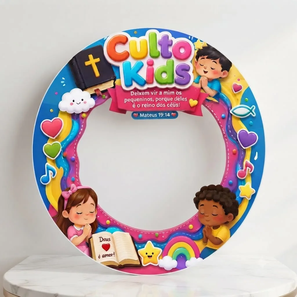 MOLDURA BAMBOLÊ- CULTO KIDS — imagem 4