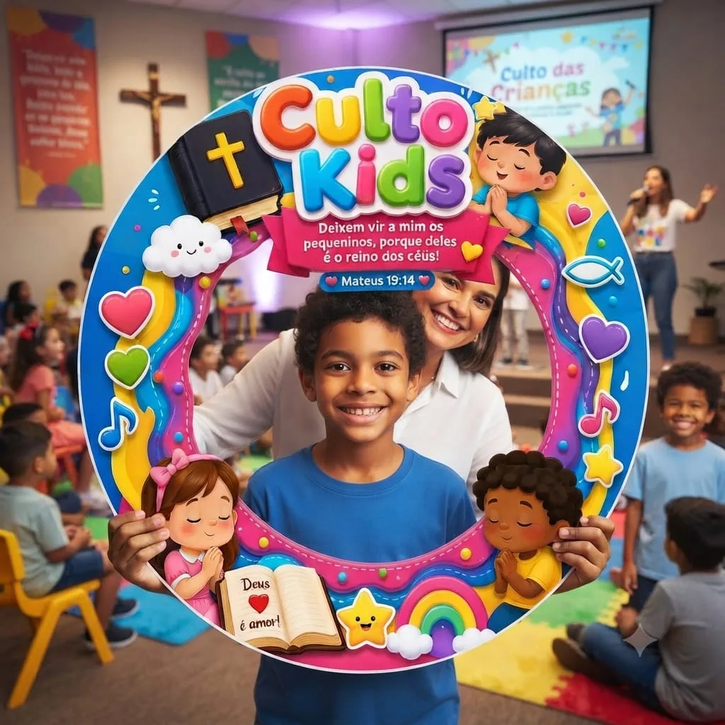 Moldura Bambolê – Culto Kids — imagem 3