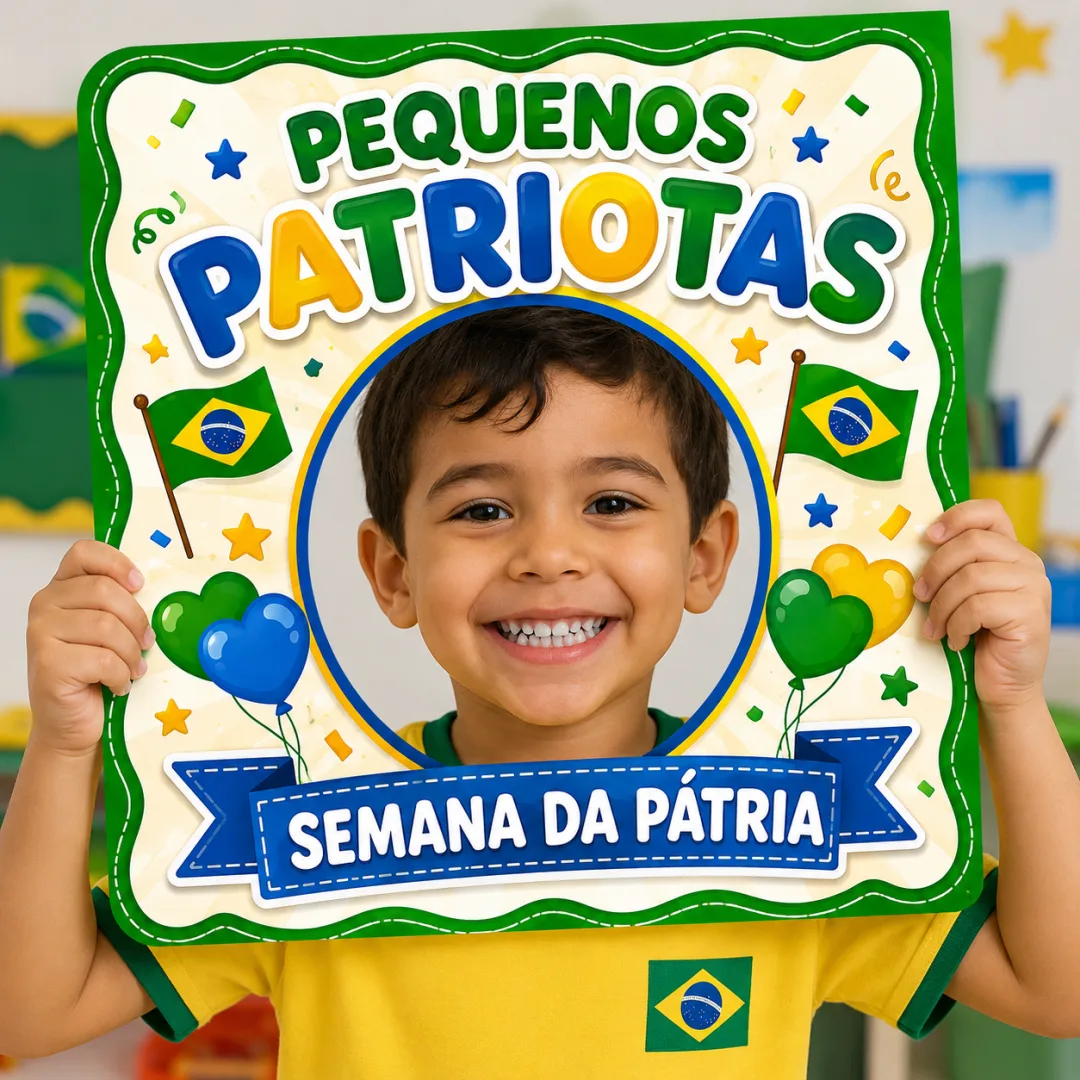 Moldura para fotos Pequenos Patriotas – 9 Páginas — imagem 2