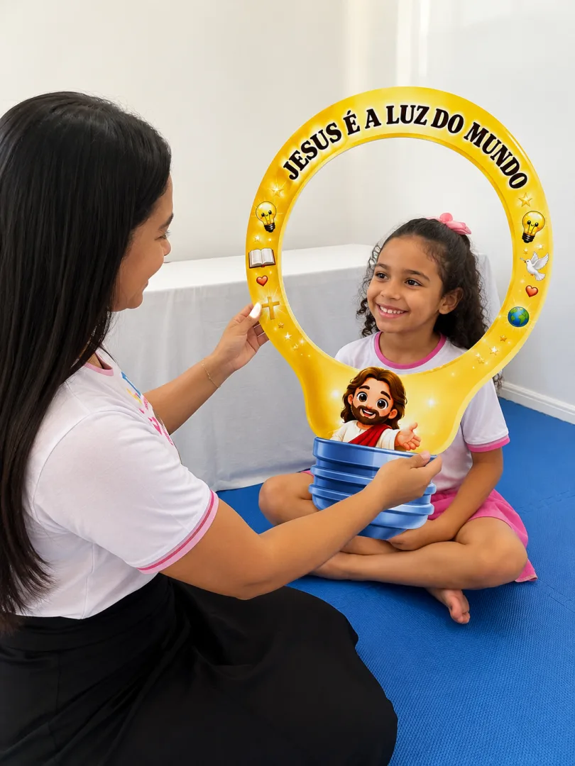 Moldura Fotográfica – Jesus é a Luz do Mundo — imagem 2