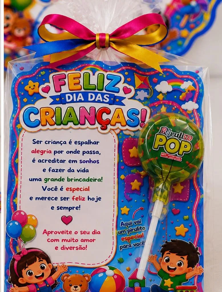  Moldura + Lembrancinha – Feliz Dia Das Crianças Para 1º Ao 5º Ano Em PDF! — imagem 5
