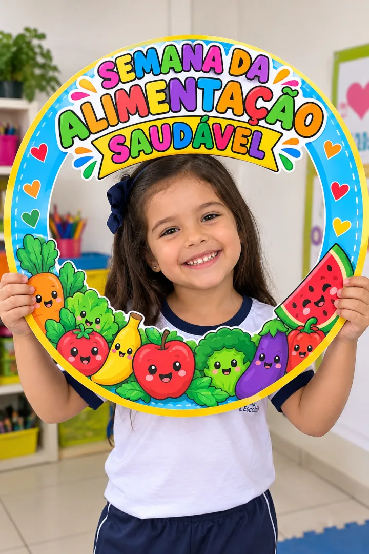 Moldura para Alimentação Saudável - Educação Infantil - PDF 12 Páginas — imagem 2