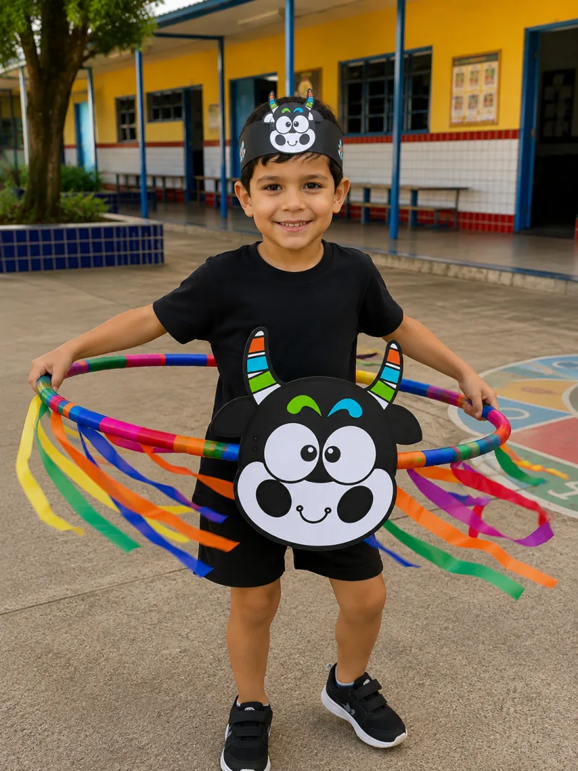 Moldura para bambolê e coroa boi bumbá — imagem 2